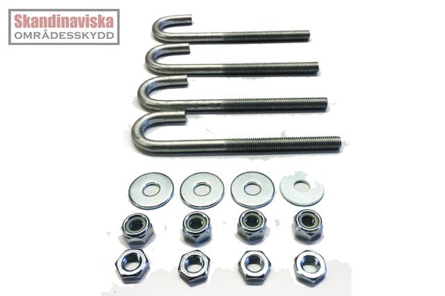 Bult och mutter till ingjutningsplatta