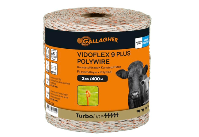 Eltråd Vidoflex 9 TurboLine plus, vit 400m