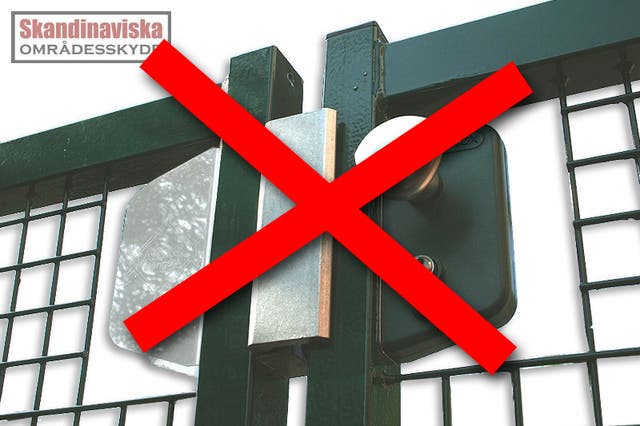 Borttagning av Lås., Locinox barnstugelås tas bort från Grin