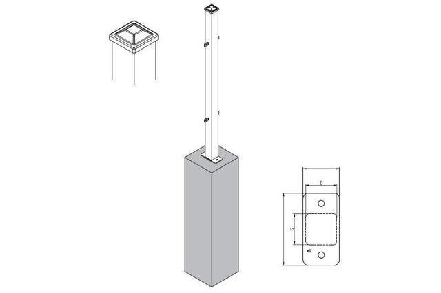 Stolpe FP-900mm (60x60)