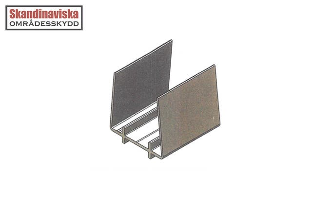 U-list Alu. 36-44mm / 1000mm