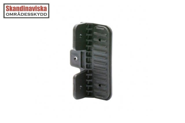 Grindstopp svart / metallgrind