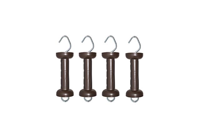 Soft touch grindhandtag, terra 4 st