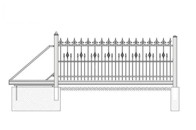 Smidesskjutgrind AW10.33 - 1000x3000mm