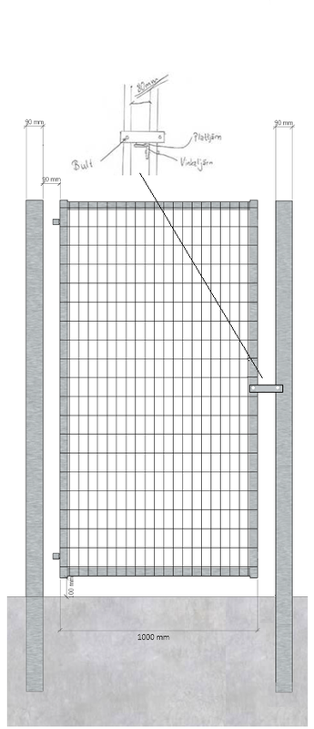 Viltgrind EG 2000x1000 VFZ