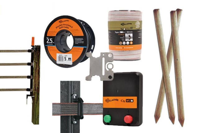 Stängselpaket för häst, 40mm band - 100m,Terra