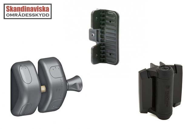 Grindlås för inomhusgrind - komplett/svart